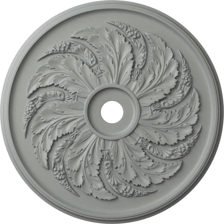 Ekena Millwork Sellek Ceiling Medallion (Fits Canopies up to 9"), 42 1/8"OD x 1 7/8"P, Primed White CM42SK